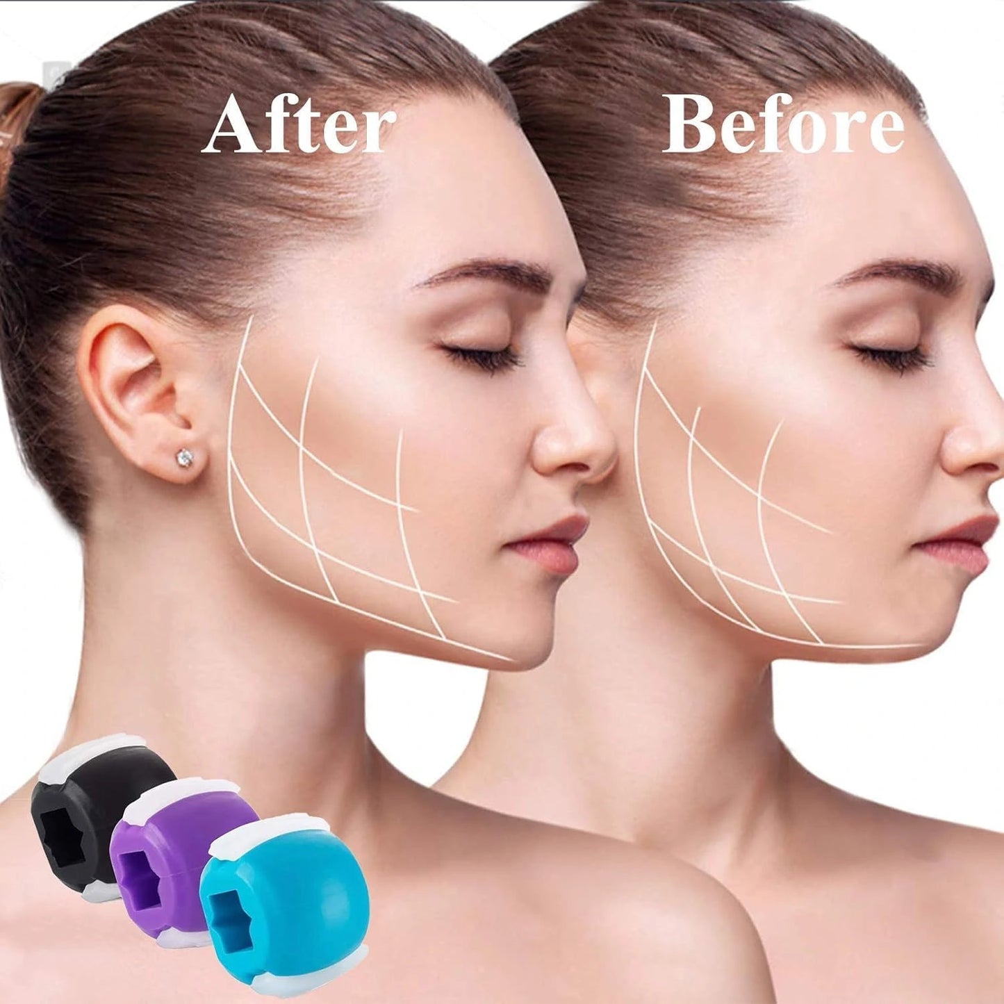 JawFit™ Jawline Exerciser Burns extra fat around chin & neck