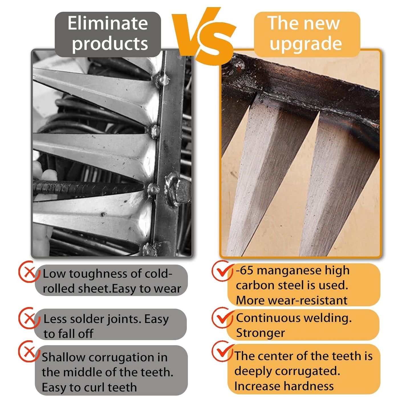 Sharpen™ Carbon Steel Garden Weeding Rake